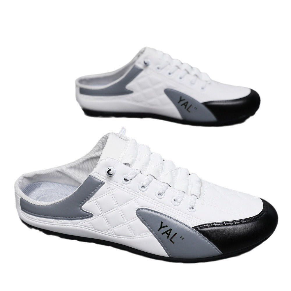 Men's Plus Size Spring Half Breathable Korean Casual Shoes