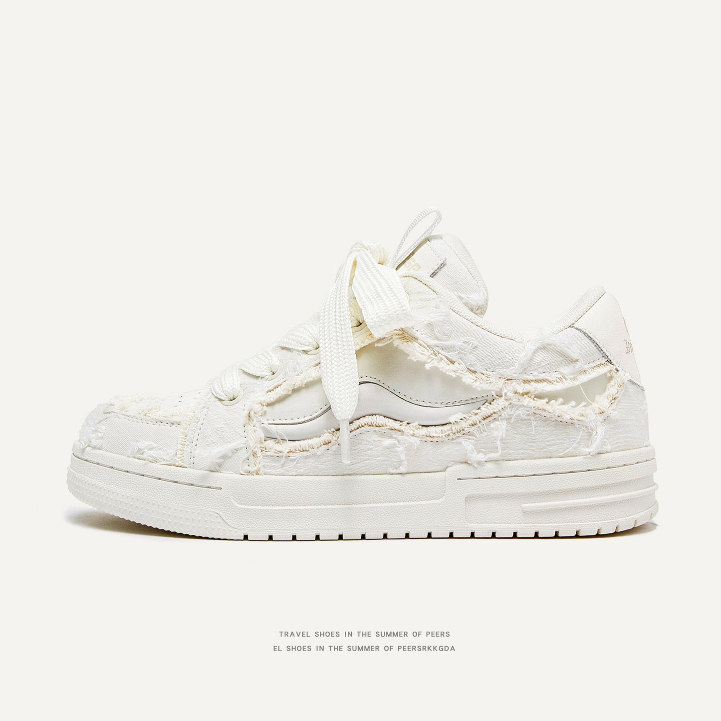 Men's Year's Denim Iti National Fashion Couple Platform Street Bread Sneakers