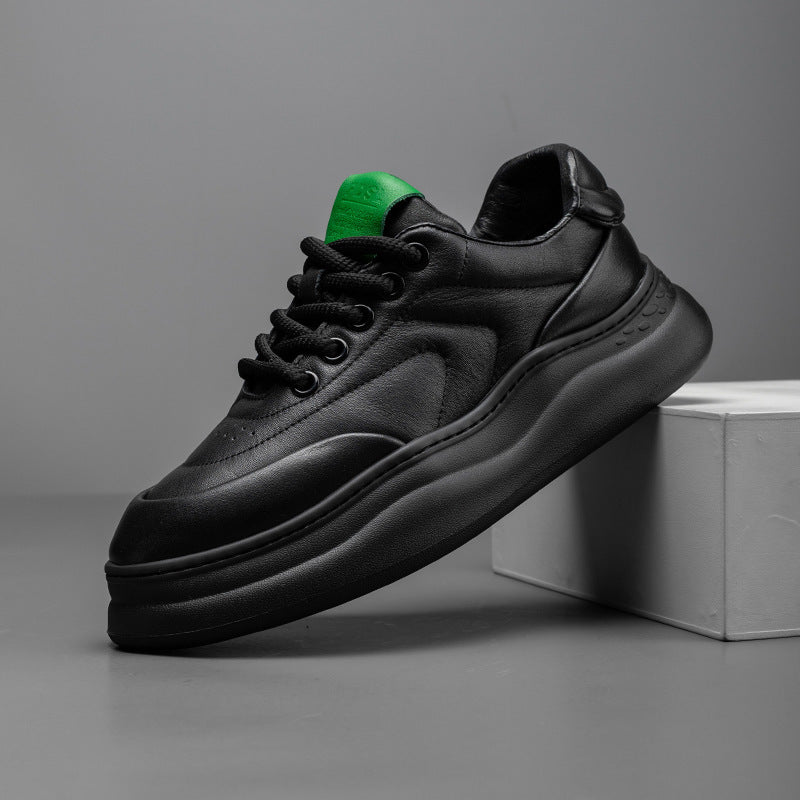 Men's Autumn Lightweight Platform White Sports Casual Shoes