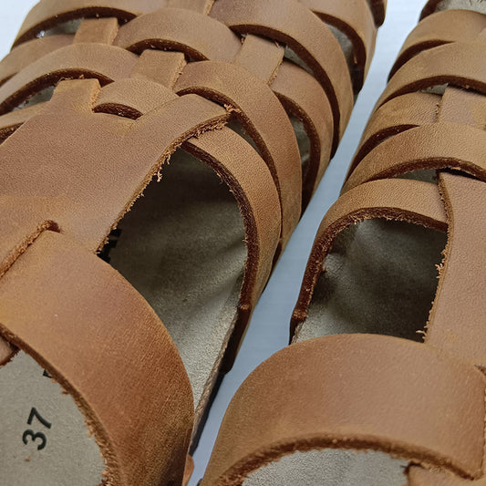 Women's Roman Outside The Island Wrapped Woven Sandals