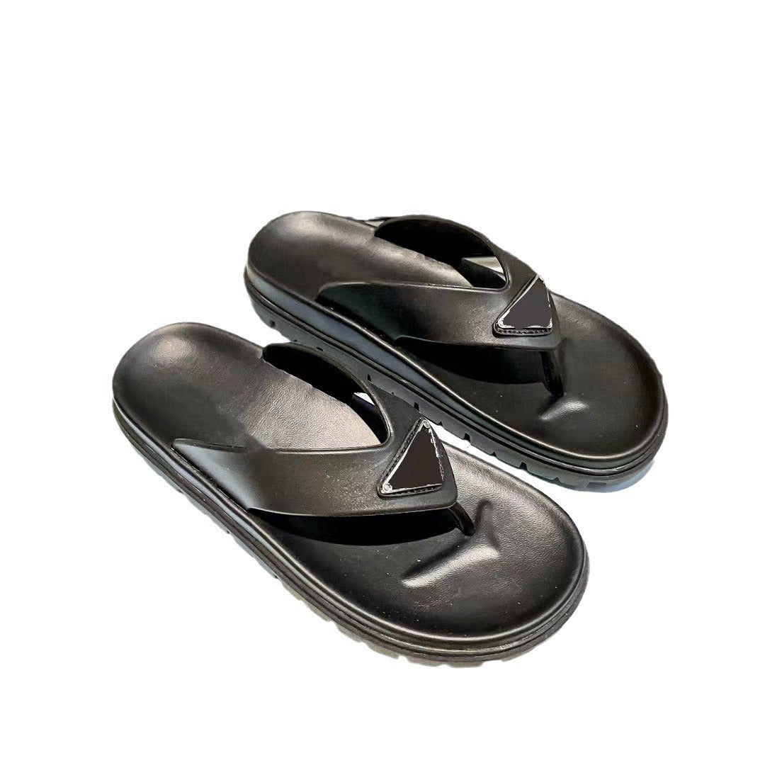 Women's Summer Thick Bottom Flip-flops Height Increasing Outdoor Beach Sandals