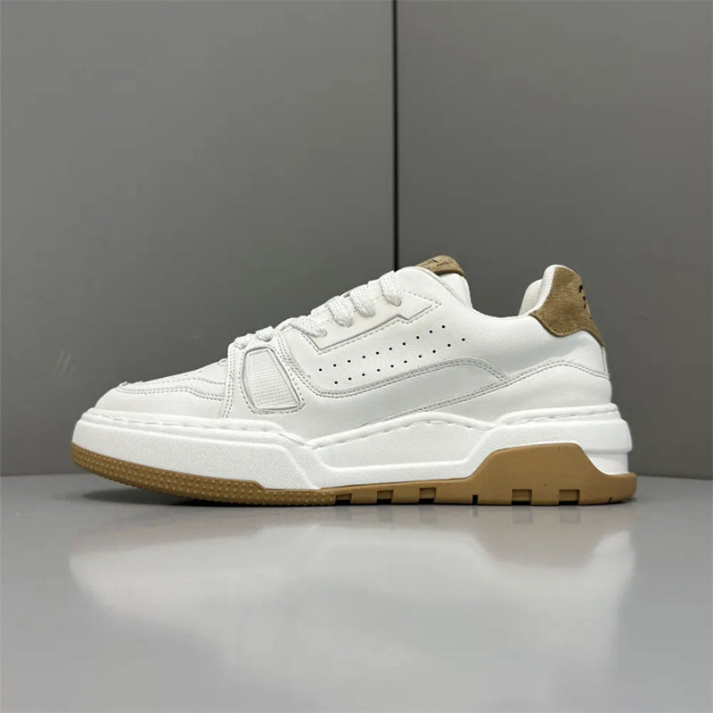 Men's Spring Korean Style Fashionable White Trendy Comfortable Breathable Men's Shoes