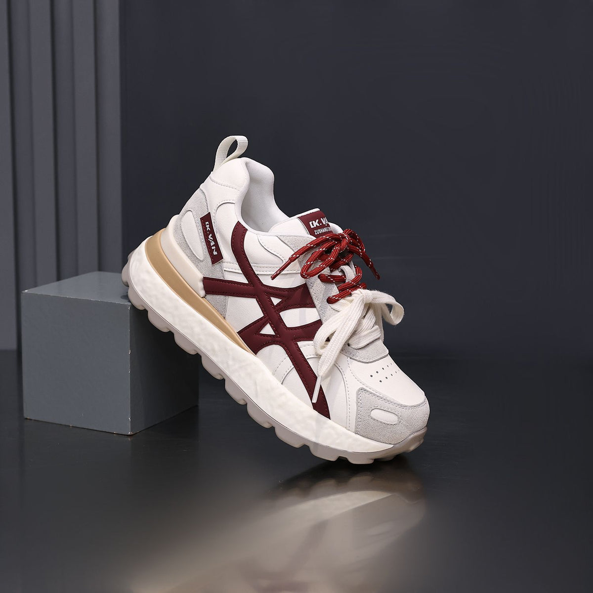 Women's Small Platform Heightened Daddy Breathable Lightweight Women's Casual Shoes