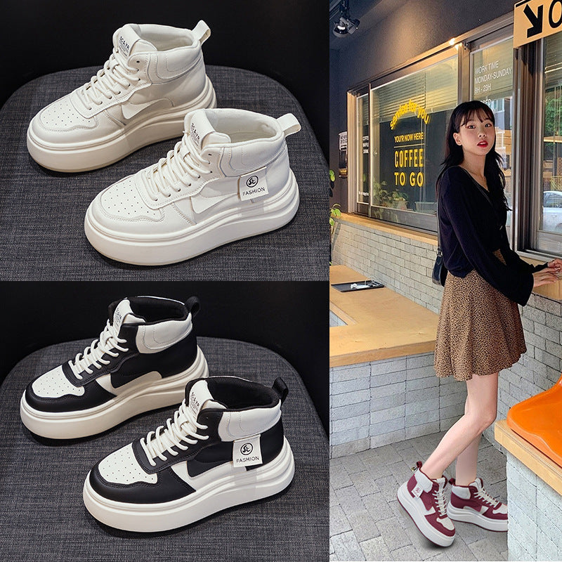 Women's Platform White Autumn Height Increased Fashion Women's Casual Shoes