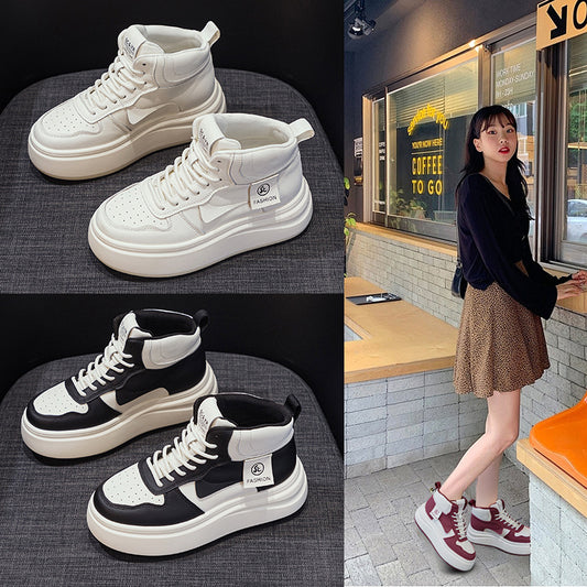 Women's Platform White Autumn Height Increased Fashion Women's Casual Shoes