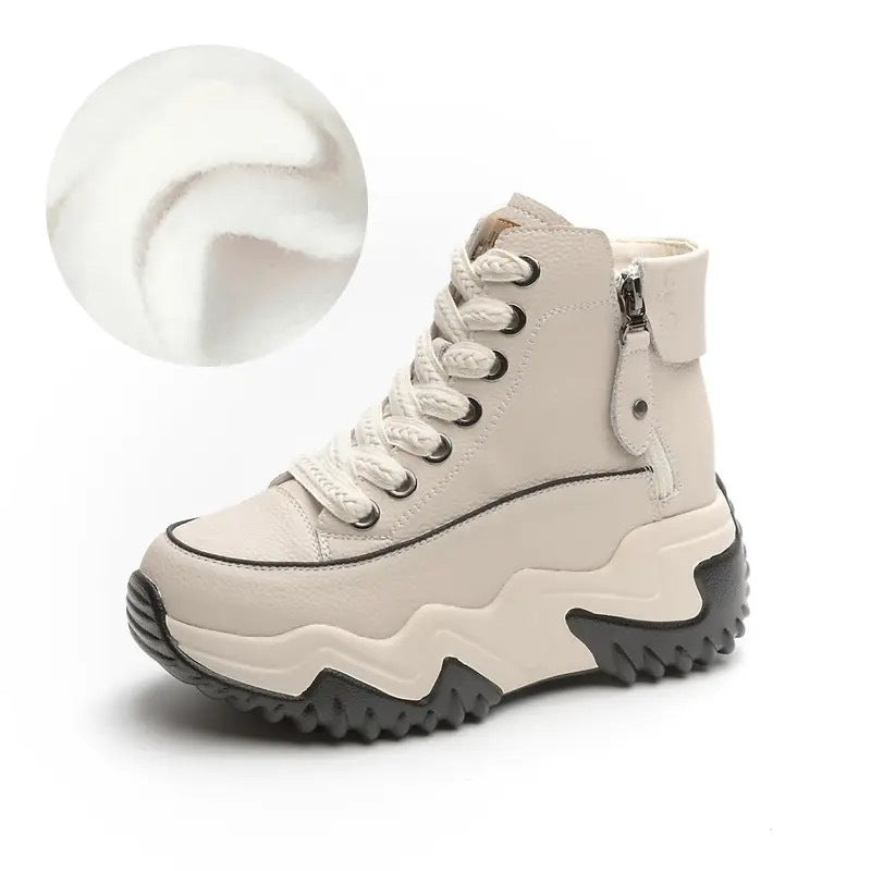 Women's Height Increasing Insole Authentic Clunky Spring Versatile Korean Style Thick Women's Casual Shoes