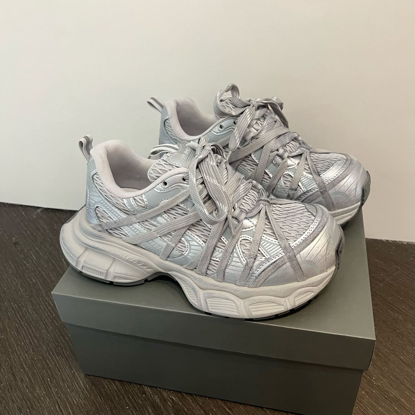 Women's Spring Spider Web Platform Dad Mesh Elevator Women's Casual Shoes