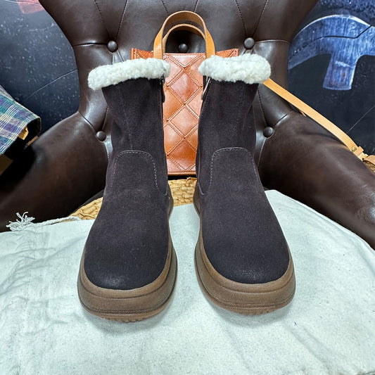 Women's Bottom Lamb Fur Warm Middle Northeast Snow Boots