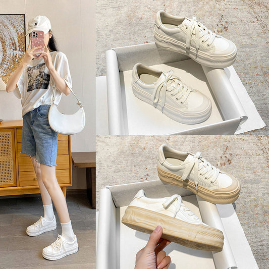 Women's Grape Mom Spring Platform Hidden White Casual Shoes