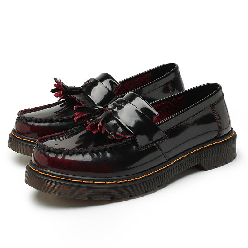 Women's British Style Fashion Round Toe Break Loafers