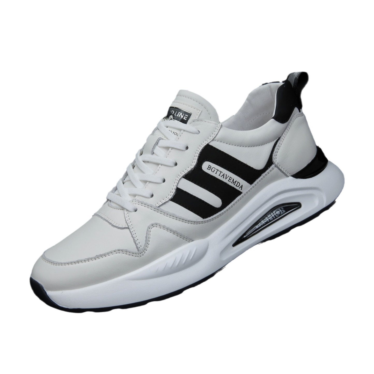 Men's Top Layer Cowhide Four Breathable Comfortable Men's Casual Leather Shoes