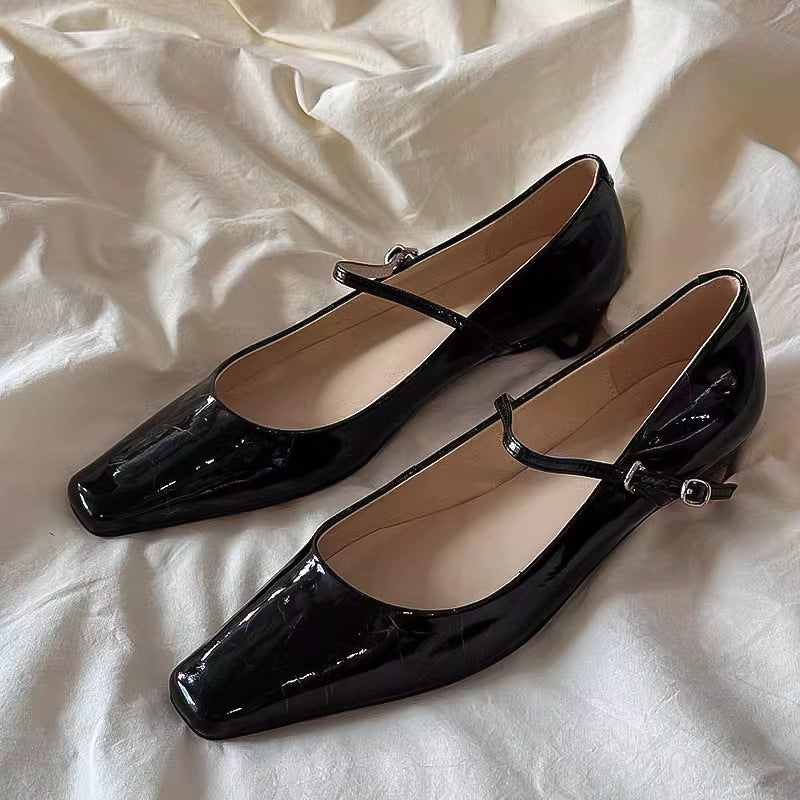 Women's Style Strap Mary Jane Classy Low Women's Shoes