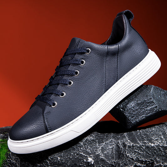 Men's Pier Layer Cowhide Board Slip-on Quality Sneakers