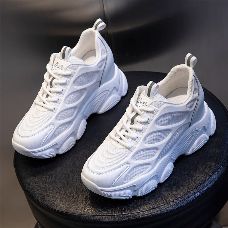 Women's Increasing Insole Dad Spring Sports Heightened Sneakers