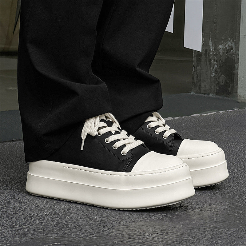 Men's Inner Height Increasing Board Fashion Big Canvas Shoes