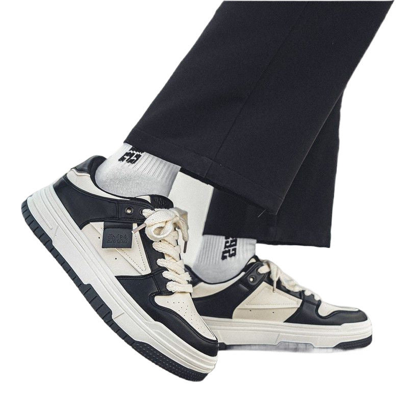 Men's Small White Boys Thick Bottom Korean Fashion Sneakers