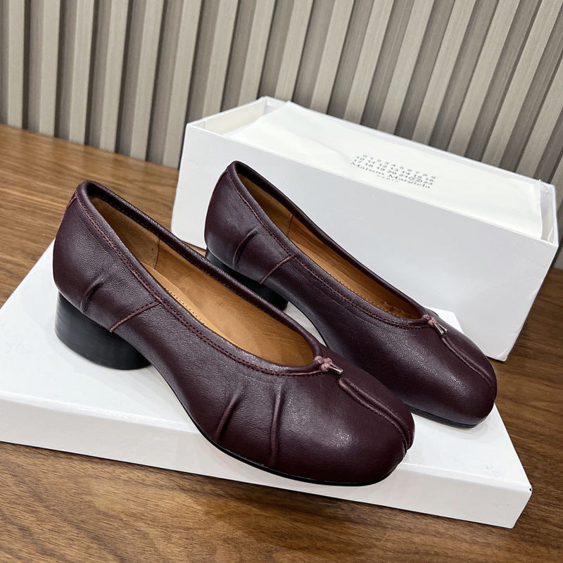 Women's High Version Mid Full Trotter Ballet Heels