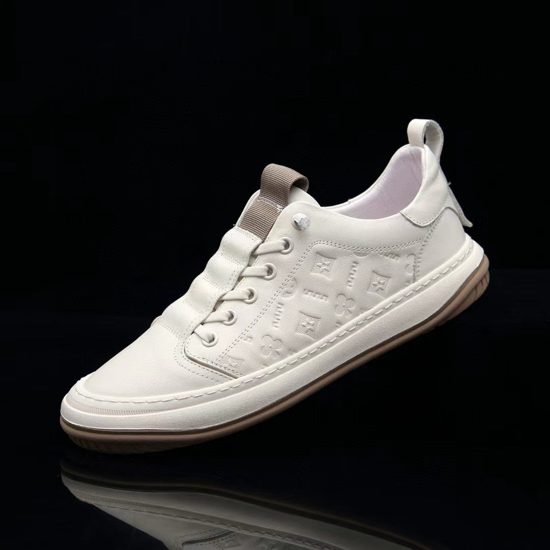 Men's First Layer Cowhide Head Tilt Clown Genuine Mango Men's Casual Leather Shoes