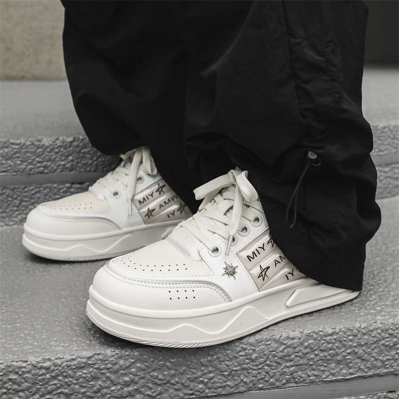 Women's & Men's Fan Black National Fashion Platform Skateboard Men's Board Shoes