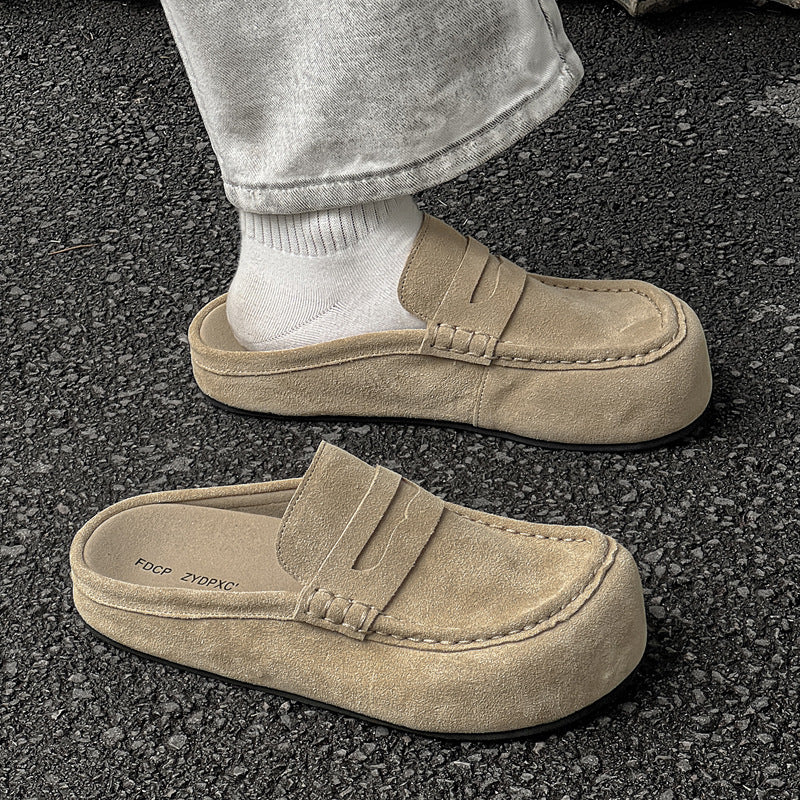 Retro Easy Matching American Mules Lazy Sandals