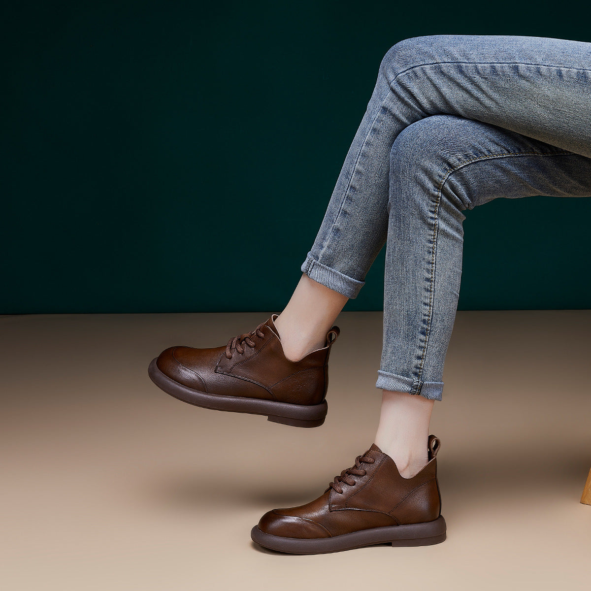 Women's Martin First Layer Calf Genuine Lace Boots