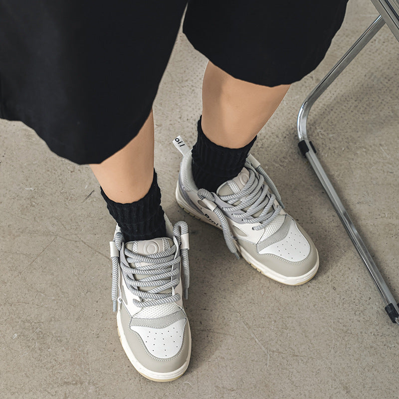 Men's Couple Platform Bread Autumn Breathable American Sneakers