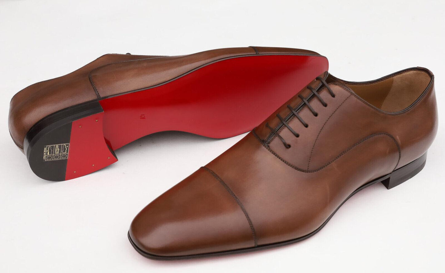 Men's Bottom British Style Shiny Patent Business Formal Leather Shoes