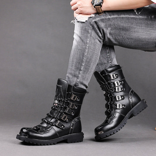 Men's Riding Worker Big Toe Waterproof Plus Boots