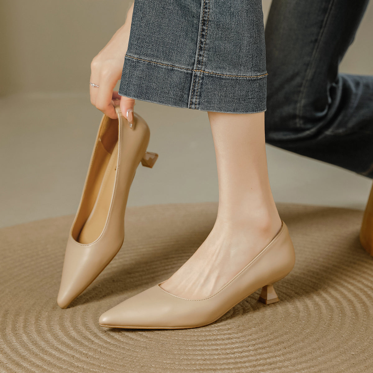 Women's Low-cut High Solid Color Temperament Soft Women's Fashion Shoes