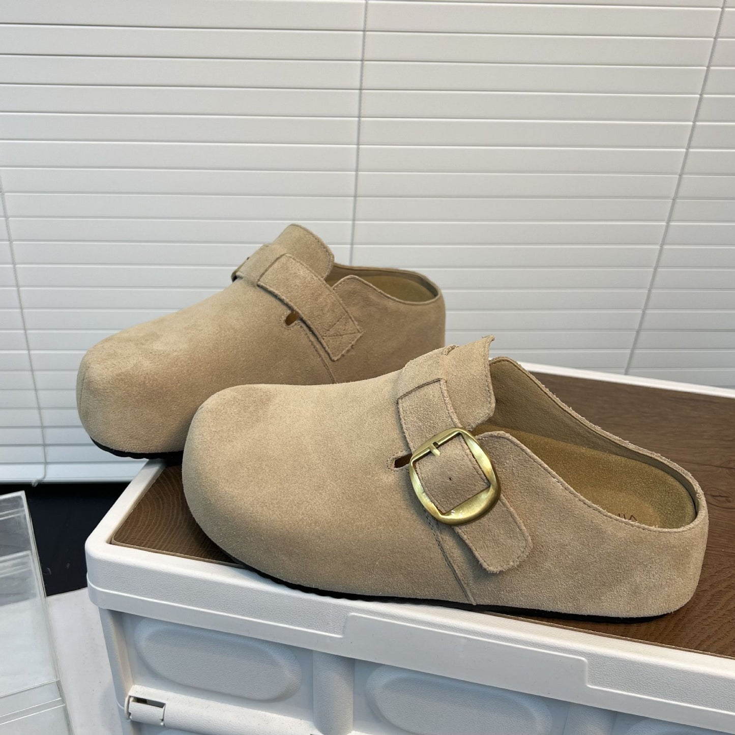 Women's Genuine Flat Soft Bottom For Outdoor Thick-soles Slippers