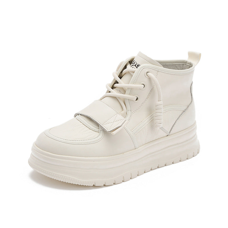 Women's Popular White Autumn Platform Breathable Casual Shoes
