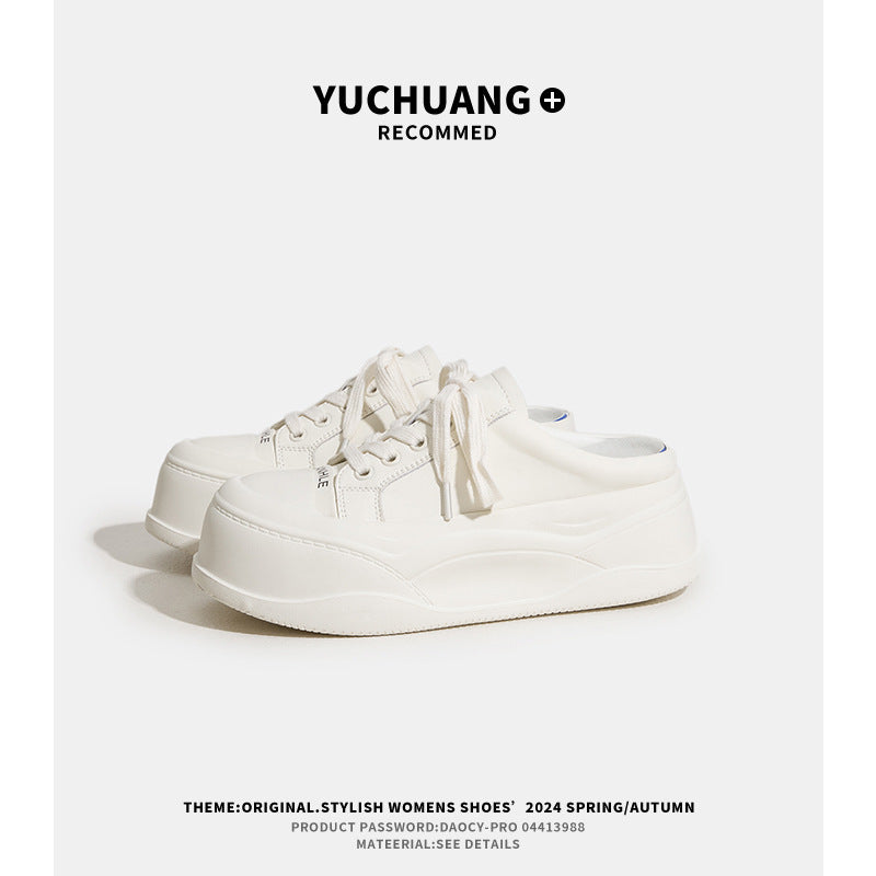 Women's Thick-soled Closed Toe Half Summer Outdoor Wear Spring Sandals