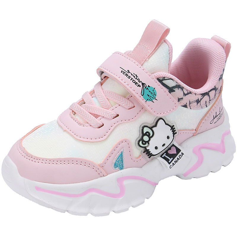 Children's Plus Cat Princess Waterproof Elder Running Kid's Sneakers