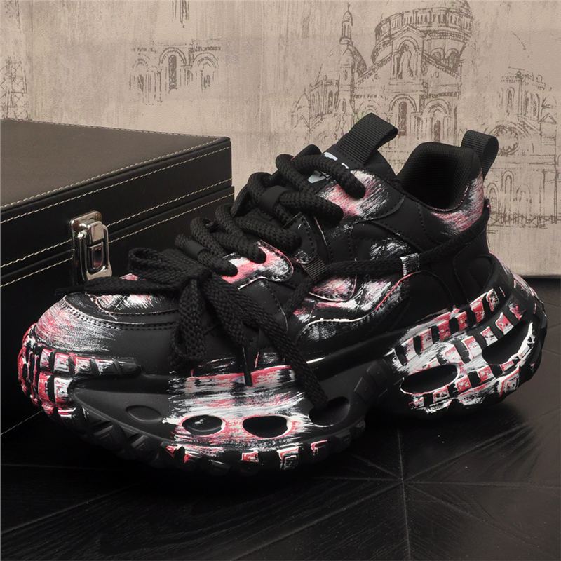 Men's Thick Bottom Inner Comfort Trend Green Men's Sports Shoes