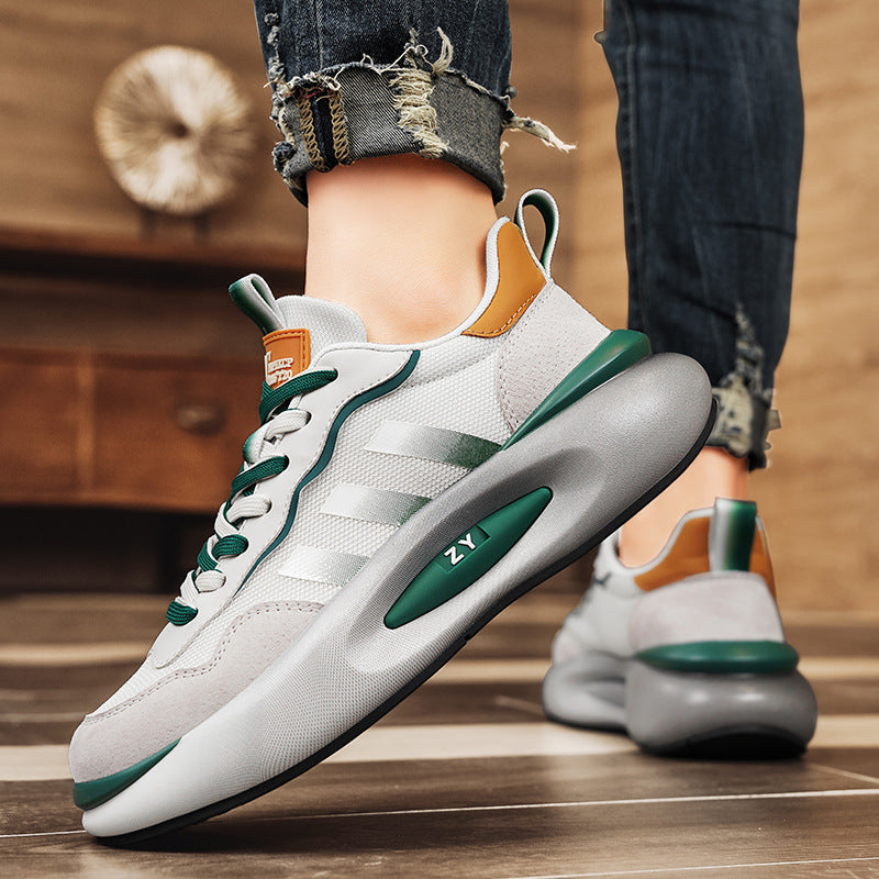 Men's Thick Sole Height Increasing Mesh Breathable Sneakers