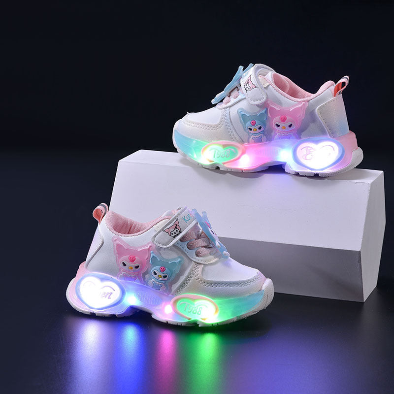 Children's Clow Bright Light Soft Bottom Luminous Kid's Sneakers