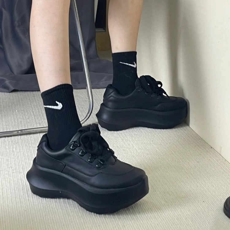 Platform Dad Spring Breathable Versatile White Women's Sports Shoes
