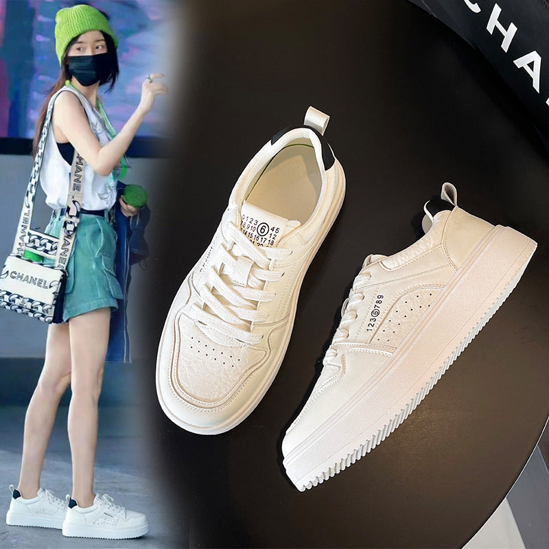 Women's White Spring Lightweight Soft Bottom Sneakers