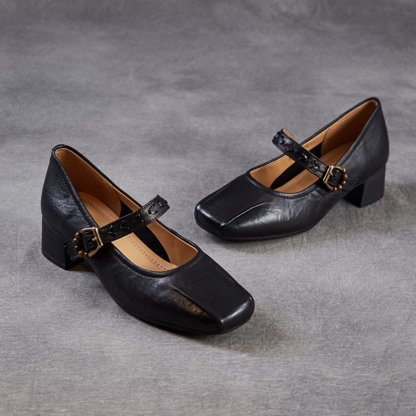 Women's Mary Jane Spring French Style Vintage Thick Bottom Leather Shoes