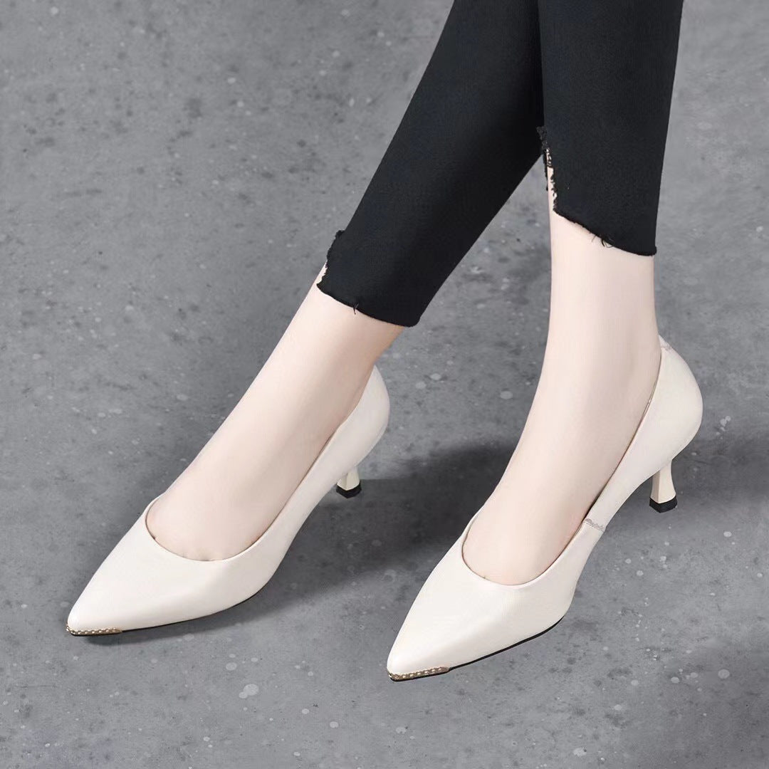 Women's Pointed High Stiletto Low-cut Soft Small Women's Shoes