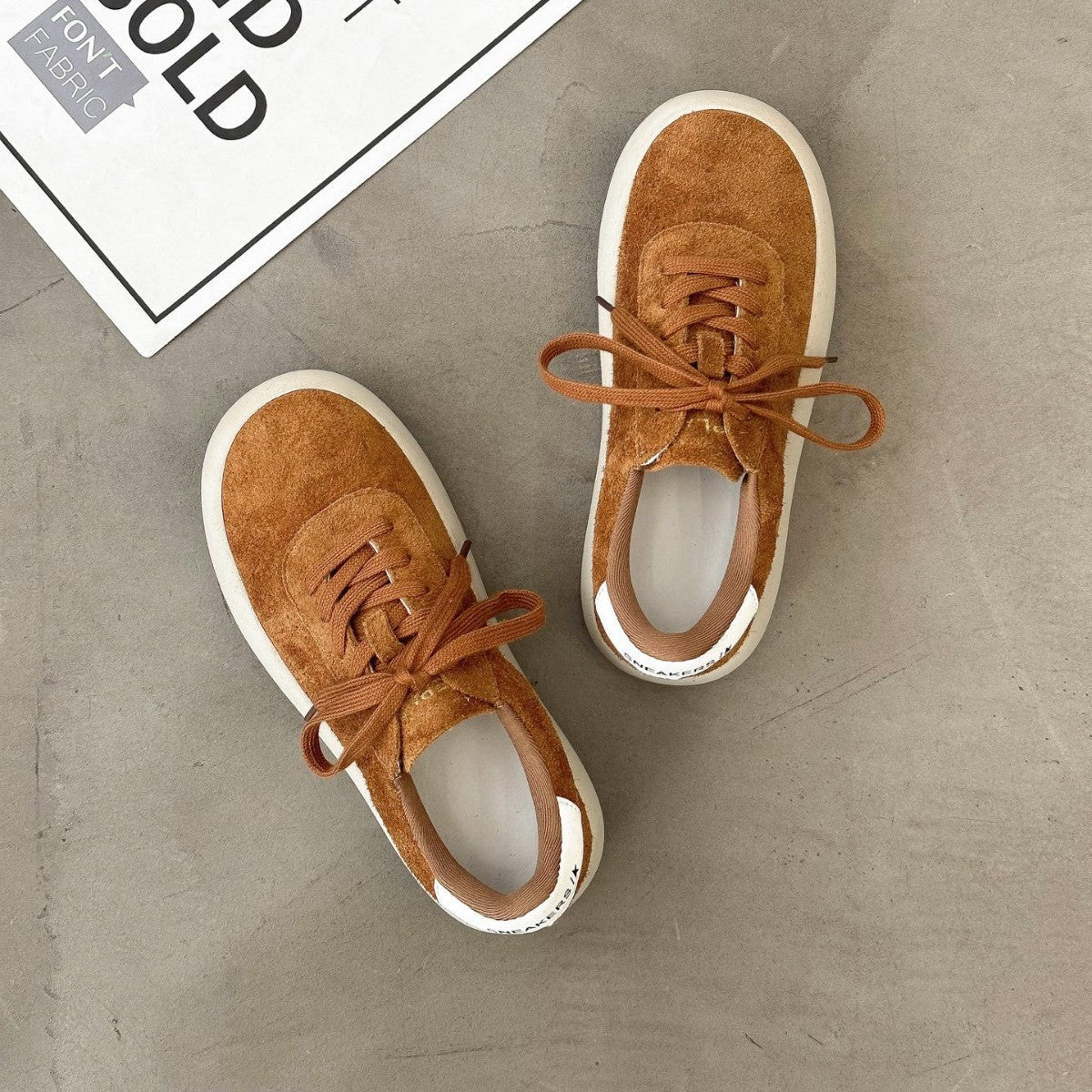Women's Korean Lightweight Niche Comfortable Platform Flat Sneakers