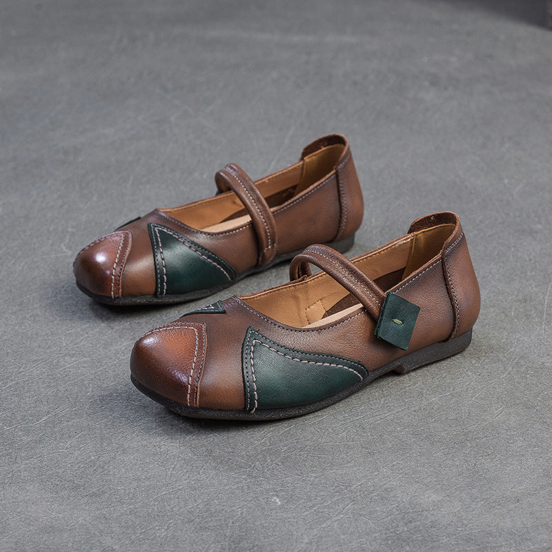 Women's Shu National Style Retro Color Matching Casual Shoes