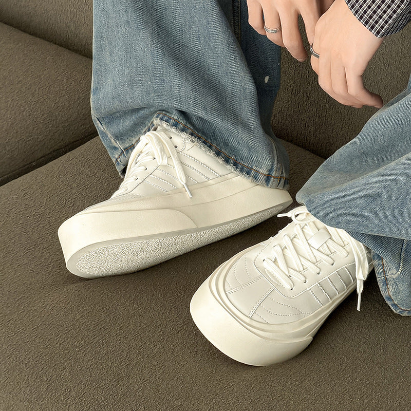 Men's Spring Retro Minority German Training Color Matching Thick Men's Board Shoes