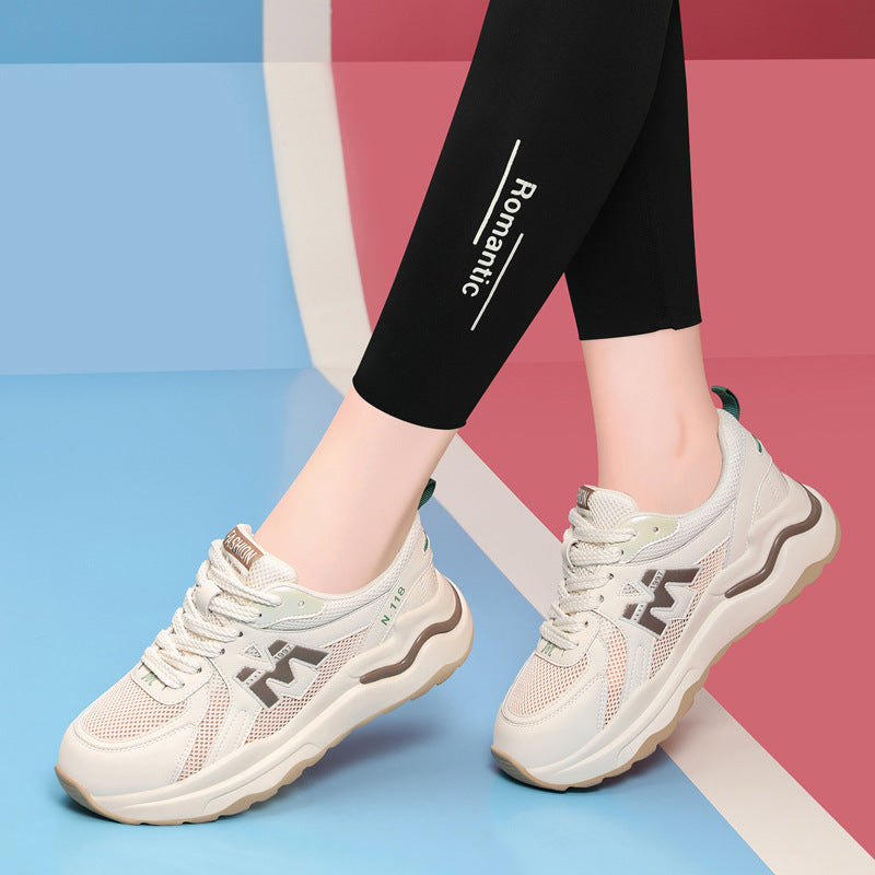 Women's Sports White Spring Fashion Dad Summer Sneakers