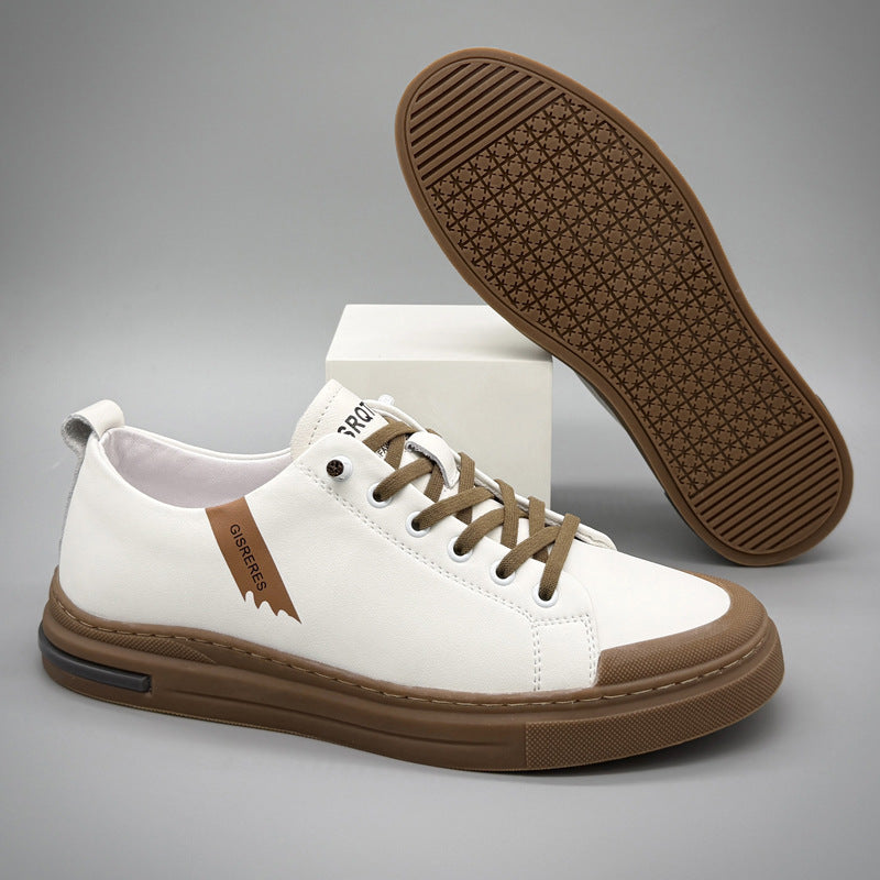 Men's Soft Bottom Breathable White Free Of Men's Shoes