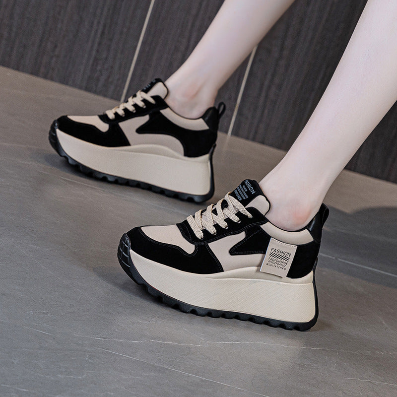 Women's Fashionable Thick Bottom Increased Fashion Letters Sneakers