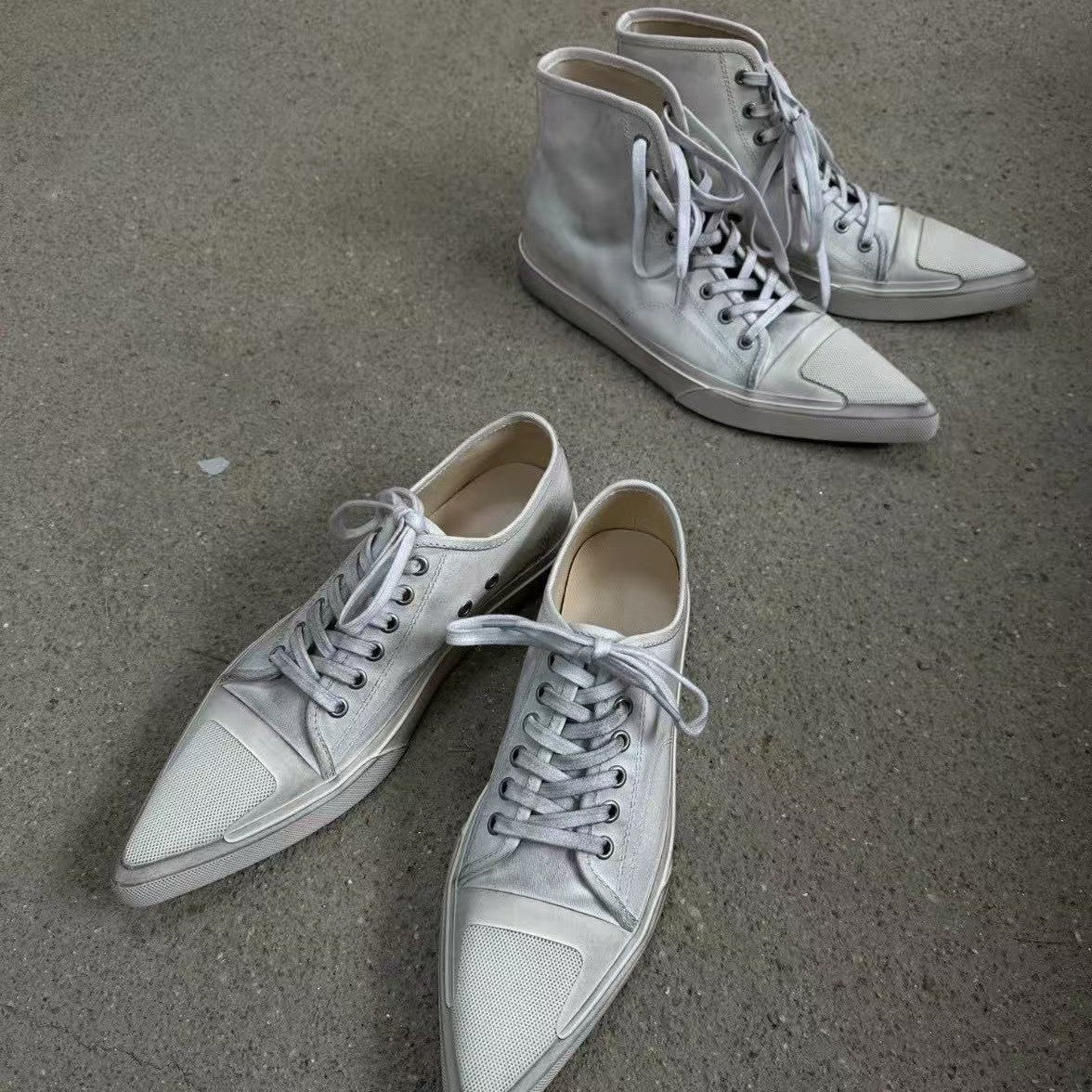Women's Design Height Increasing Insole Summer Lace Board Canvas Shoes