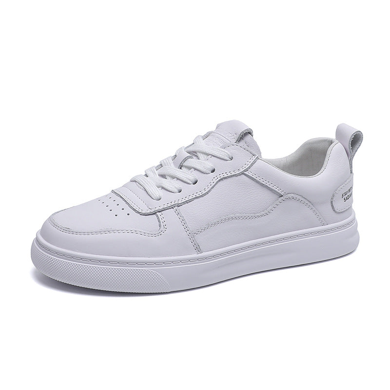 Women's Top Layer Cowhide Summer Flat Sports Portable Men's Shoes
