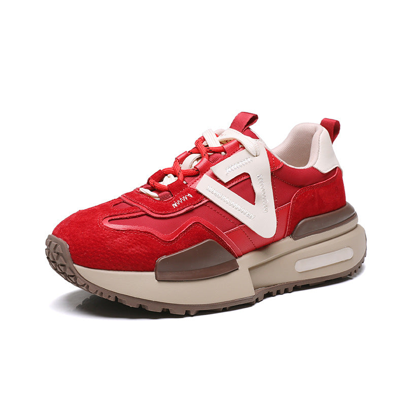 Women's Fashion Clunky Autumn Versatile Mesh Platform Casual Shoes