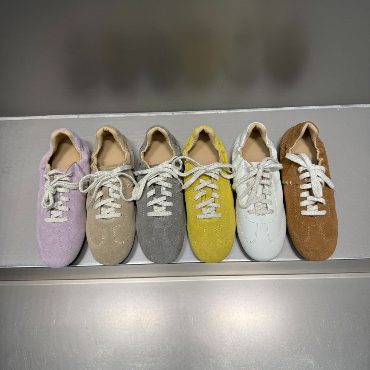 Women's Retro Loose Pleated German Training Thin Low Comfortable Women's Sports Shoes